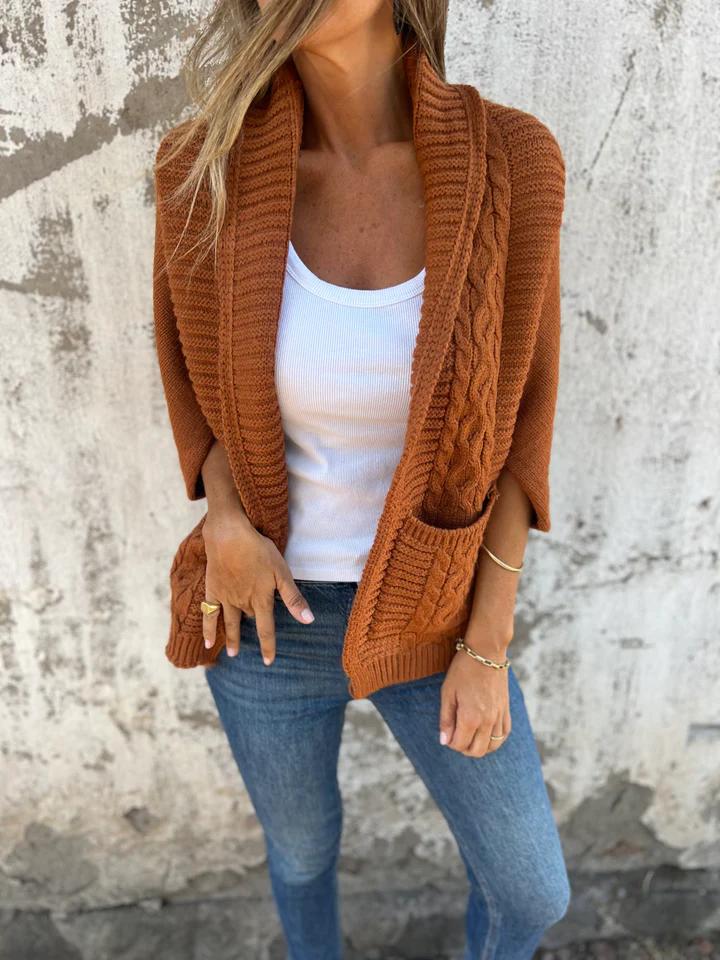 Casual Lapel Knitted Cardigan Jacket