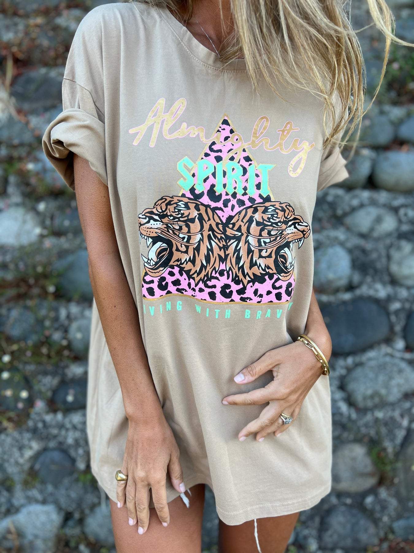 Tiger Print Short Sleeve T-shirt