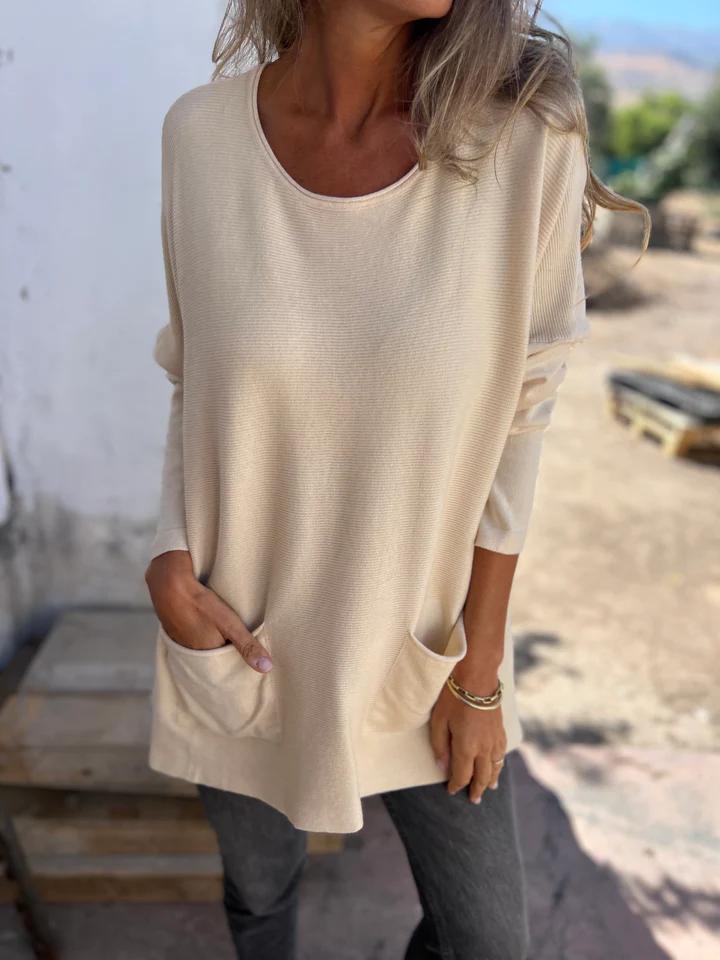 Casual Round Neck Top