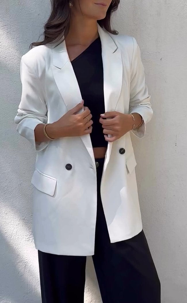 Casual Lapel Single-breasted Blazer