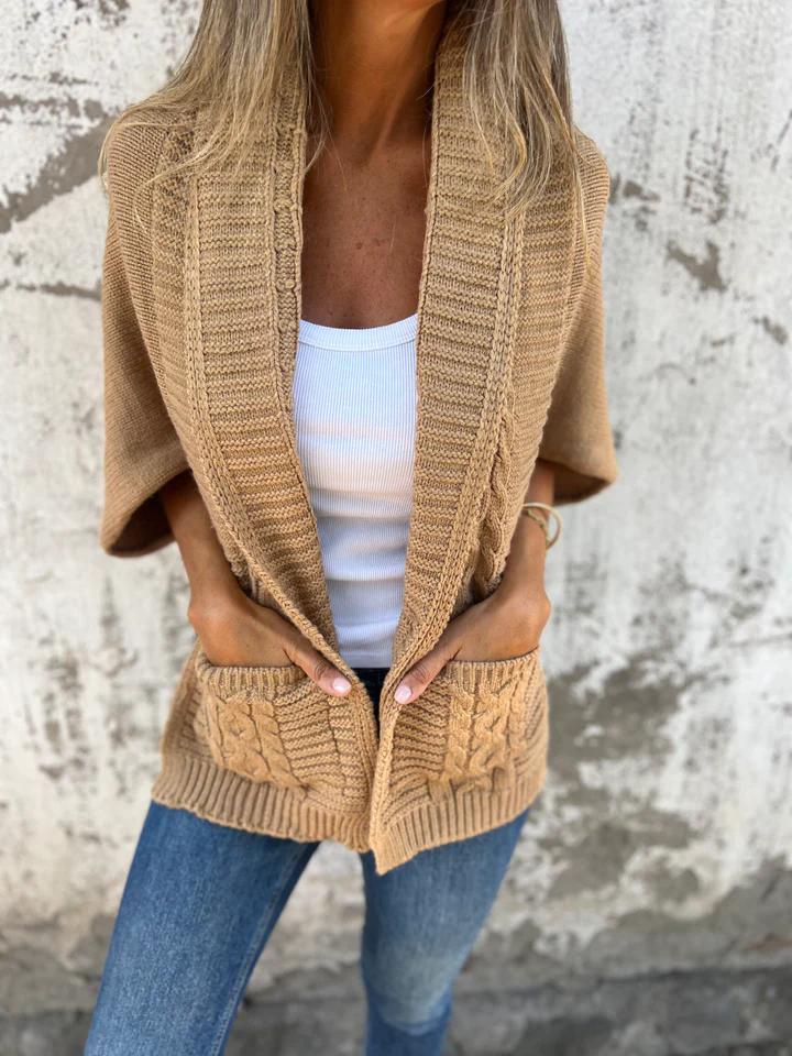 Casual Lapel Knitted Cardigan Jacket