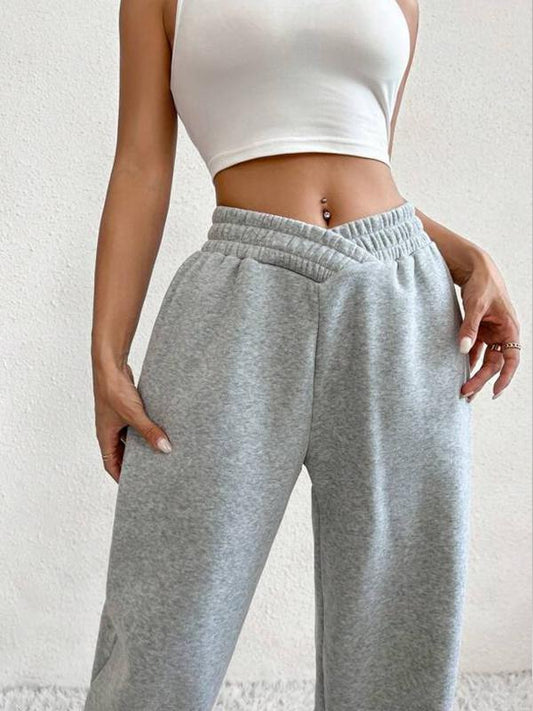 Solid Slant Pocket Sweatpants