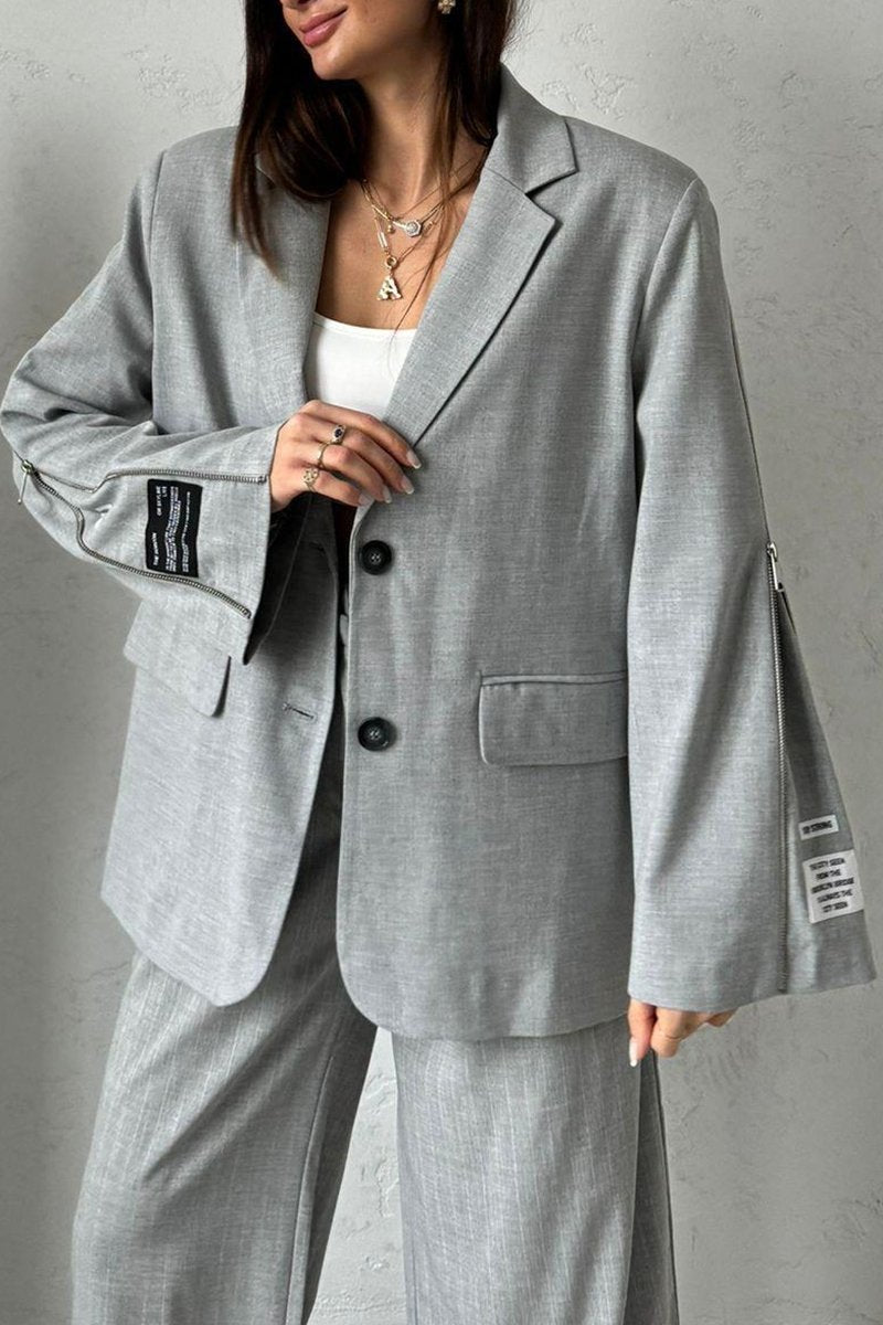 Women's Elegant Zipper Blazers