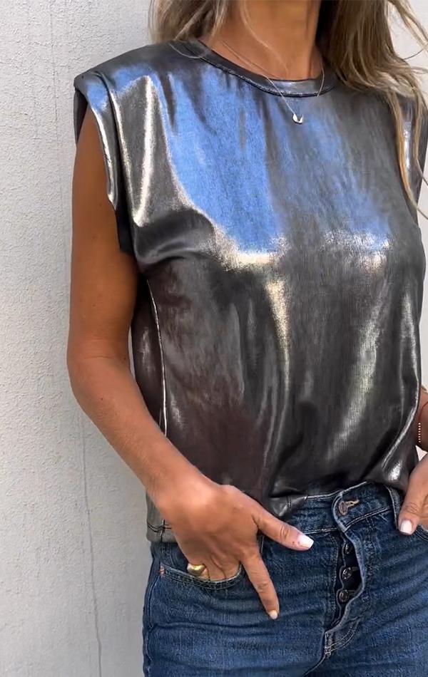 Bronzed Sleeveless Top