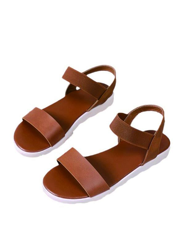 Women's round toe flat casual sandals