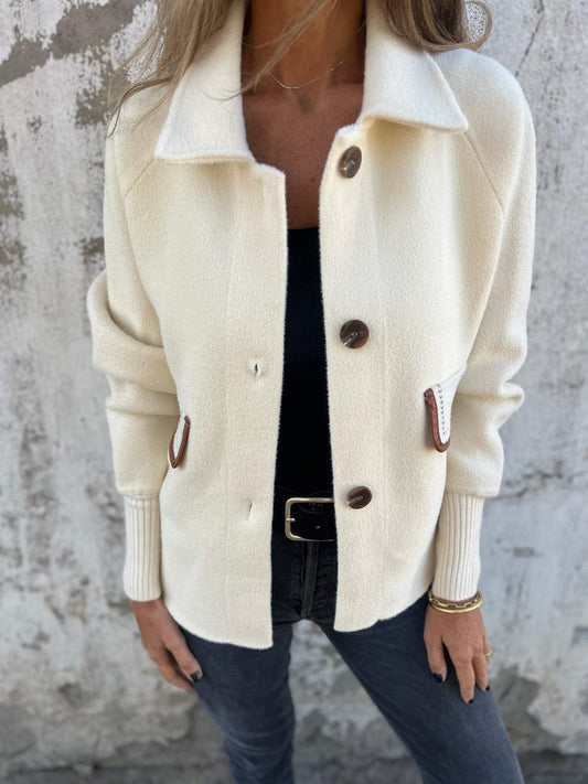 Casual Lapel Single-breasted Long-sleeved Jacket