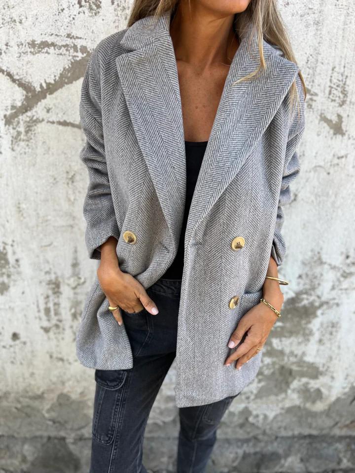 Casual Lapel Long Blazer