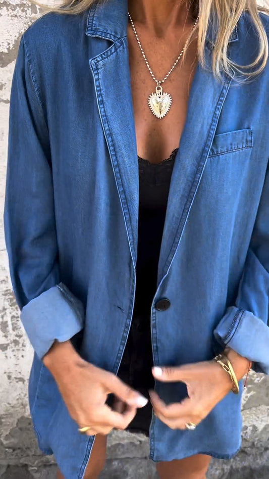 Denim Suit Casual Jacket