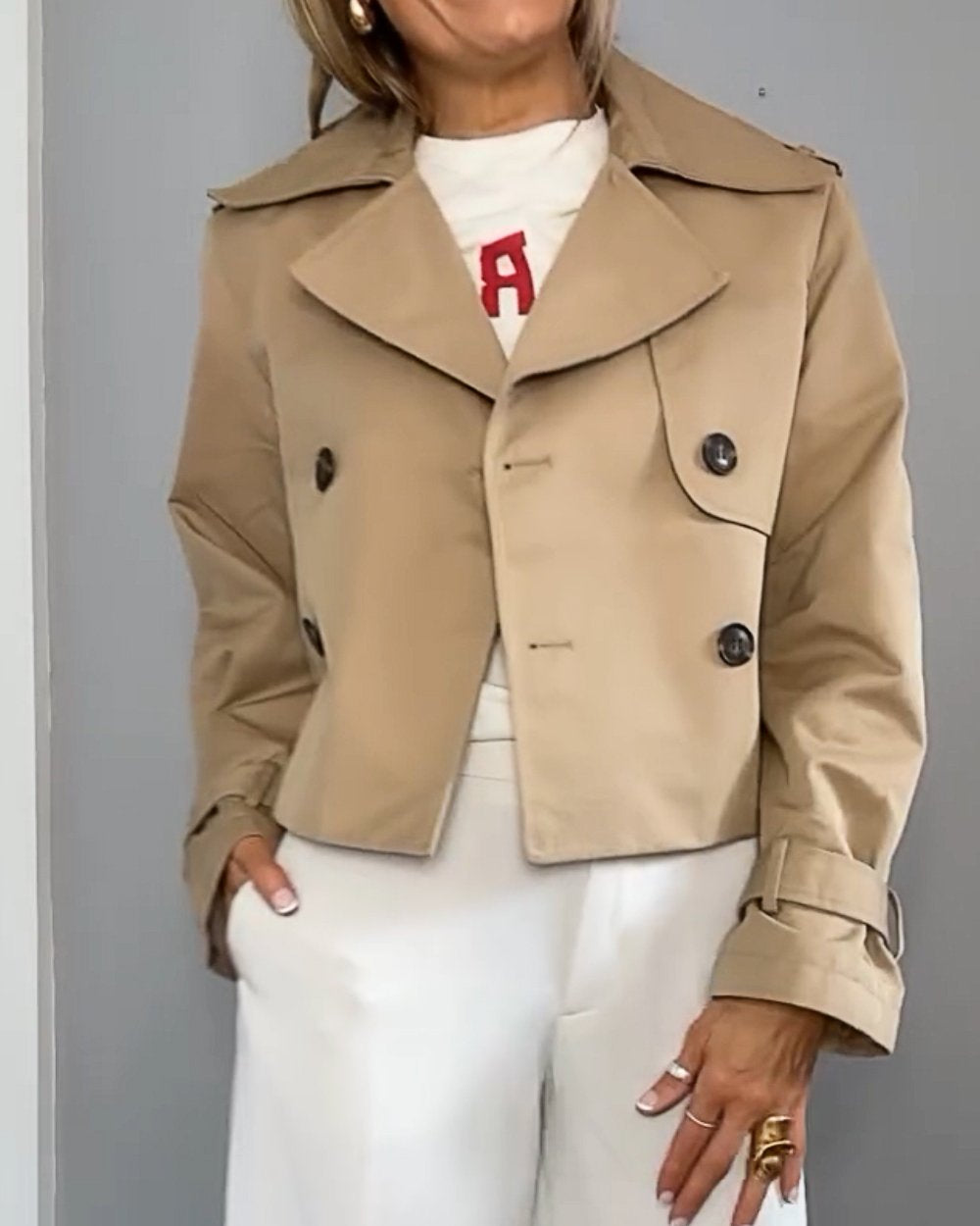 Women's Solid Color Short Jacket