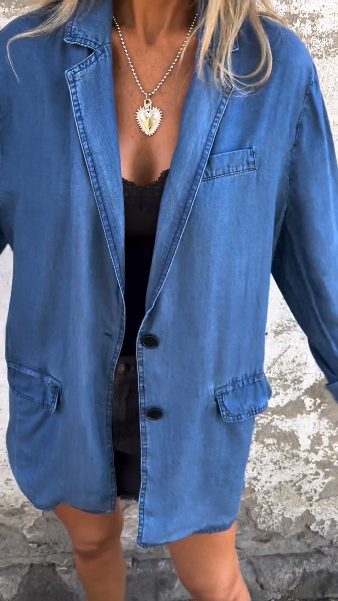 Denim Suit Casual Jacket