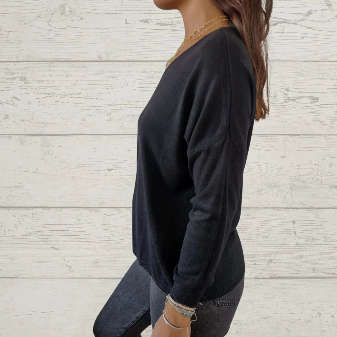 Casual V-neck Thin Top