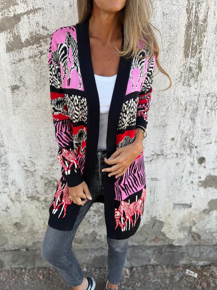 Casual Printed Cardigan Jacket