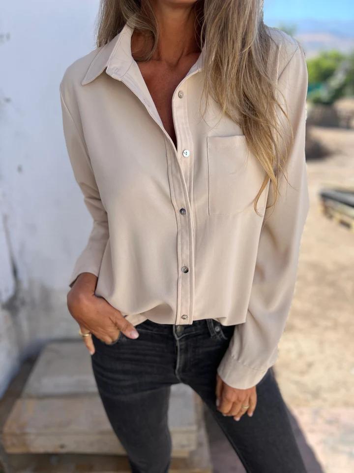 Casual Lapel Single-breasted Shirt