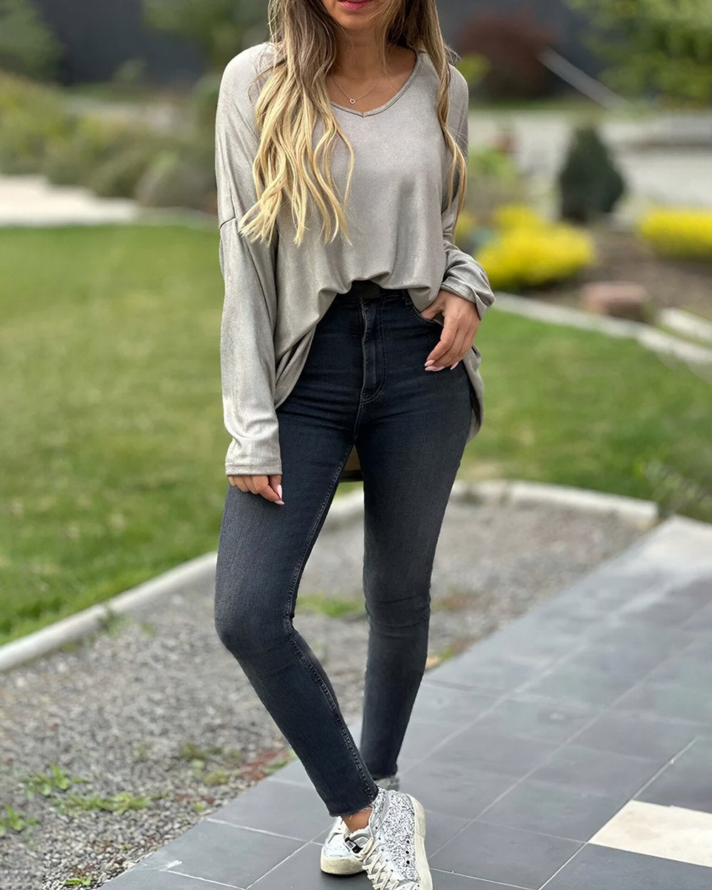 Women's Fashionable Casual Loose Long Sleeves