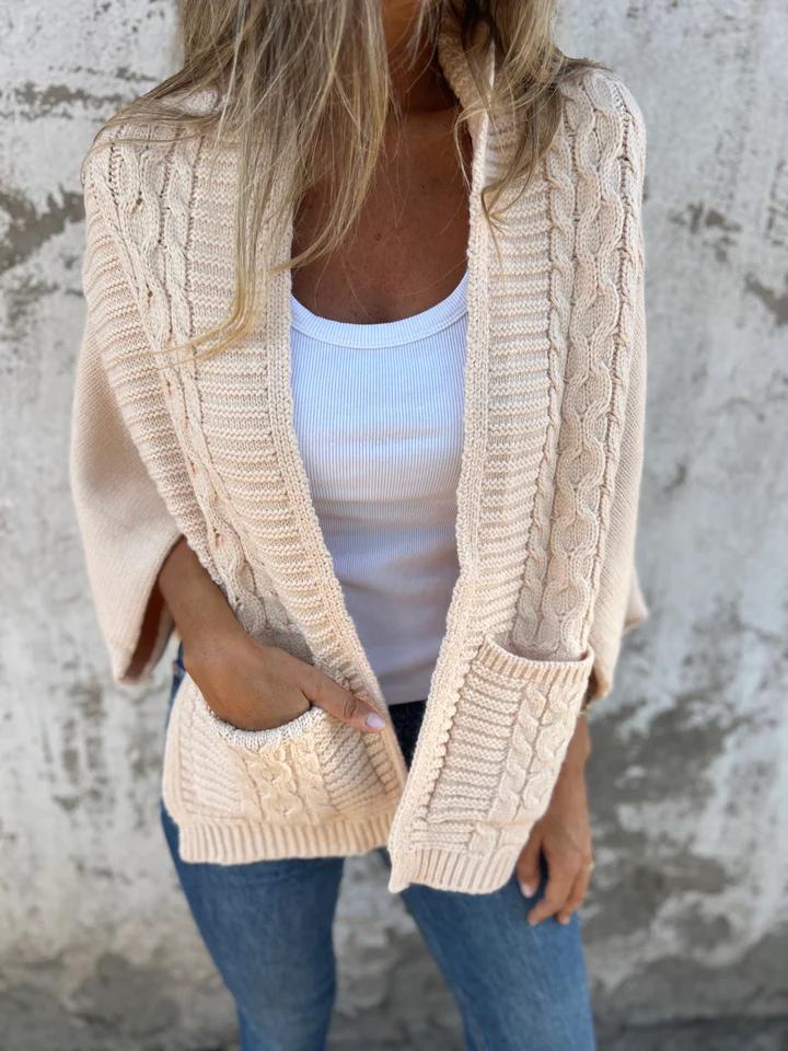 Casual Lapel Knitted Cardigan Jacket