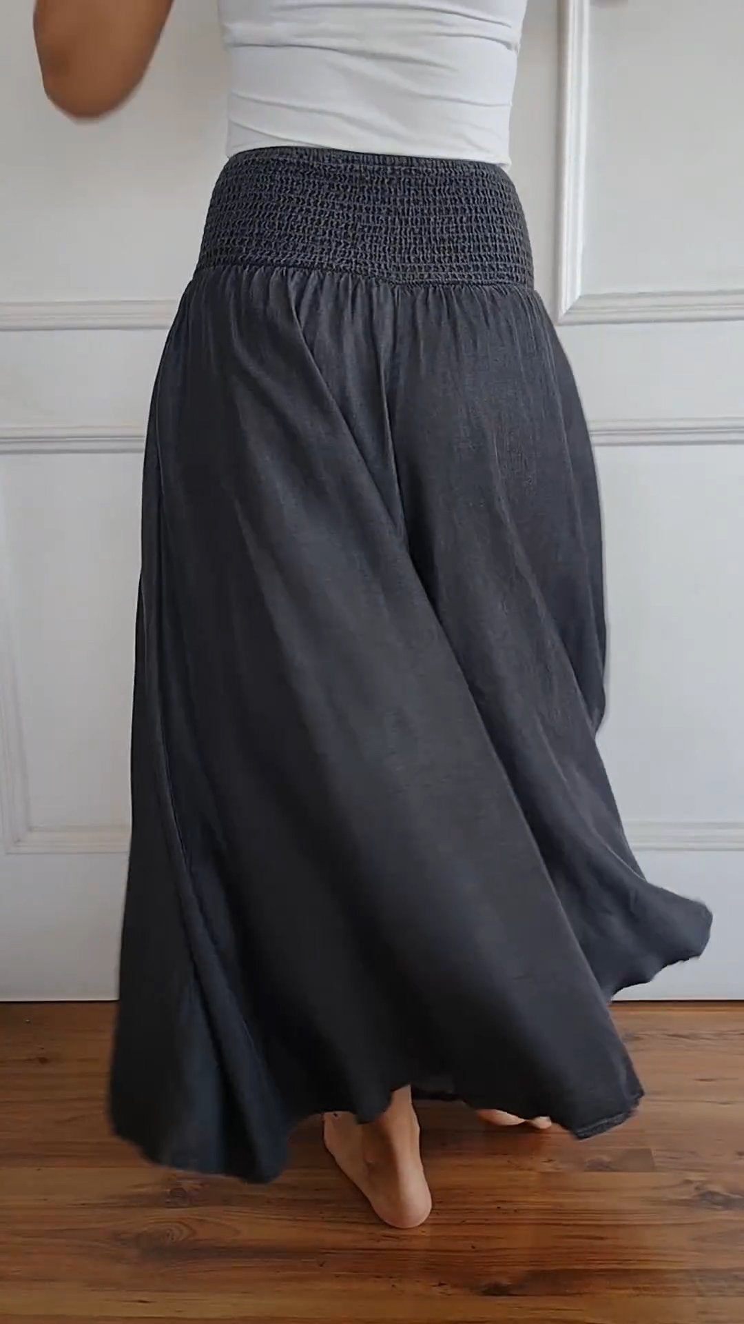 Cotton and Linen Loose Wide Pants