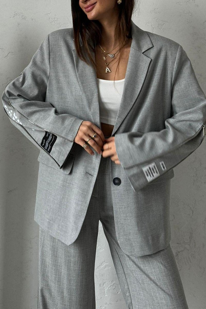 Women's Elegant Zipper Blazers