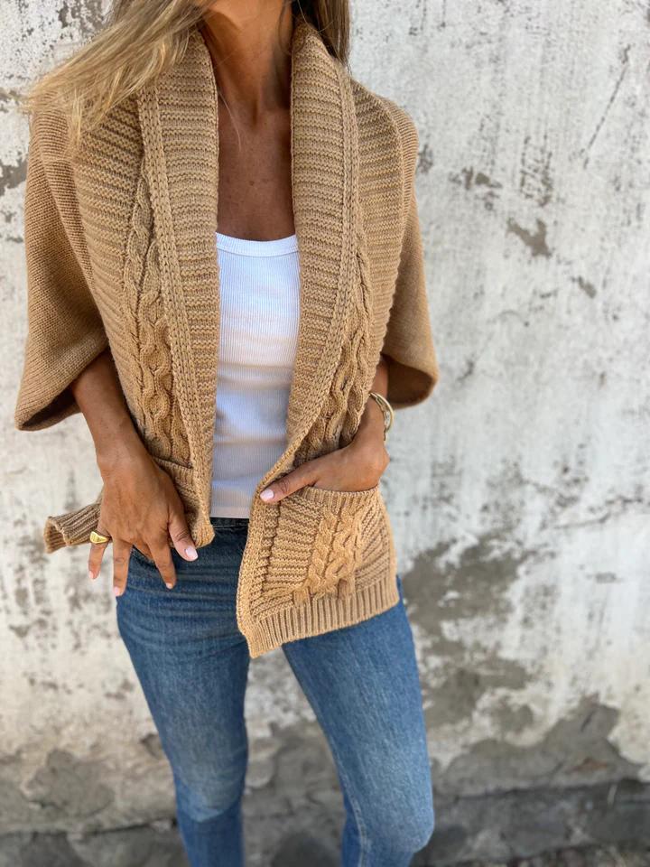 Casual Lapel Knitted Cardigan Jacket