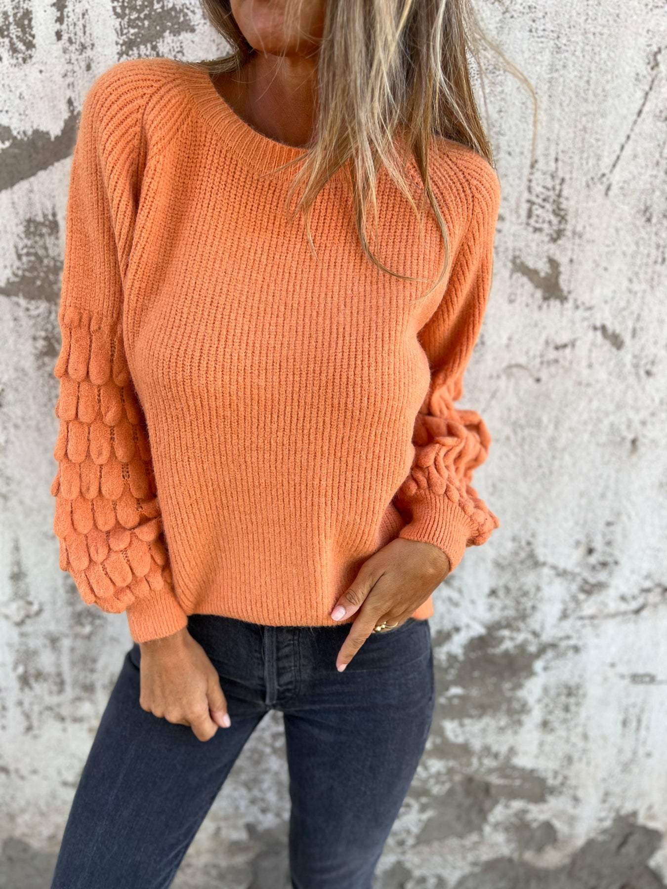 Crew Neck Knitted Casual Top