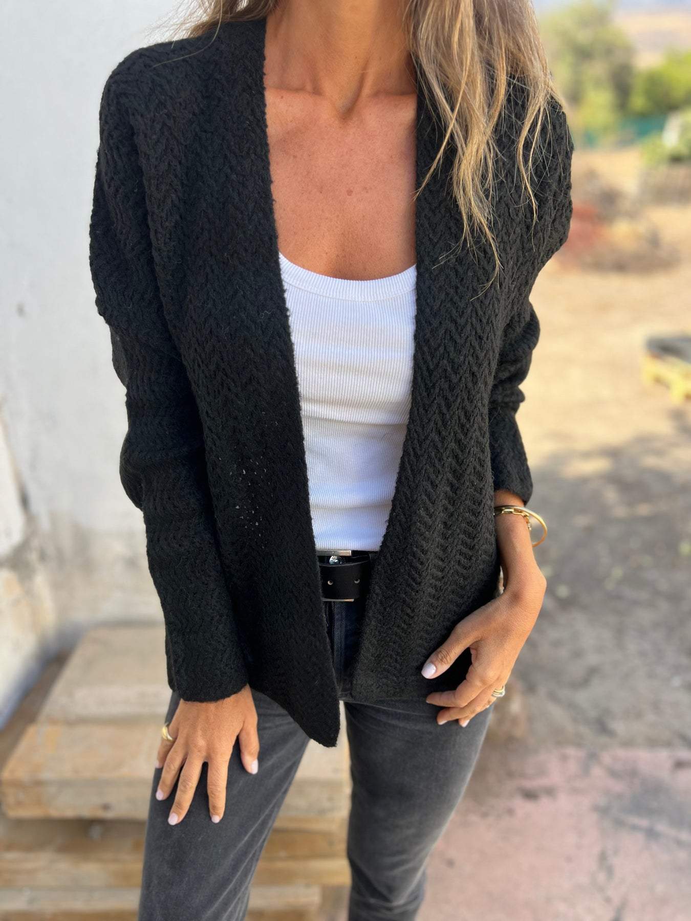 Casual V-neck Cardigan Jacket