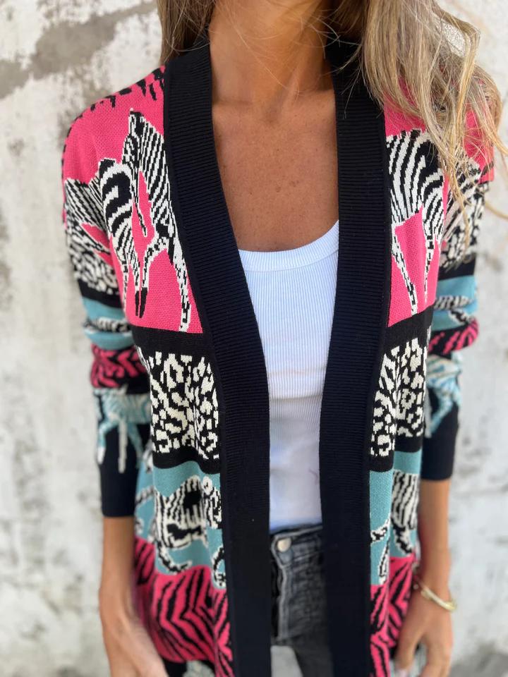 Casual Printed Cardigan Jacket