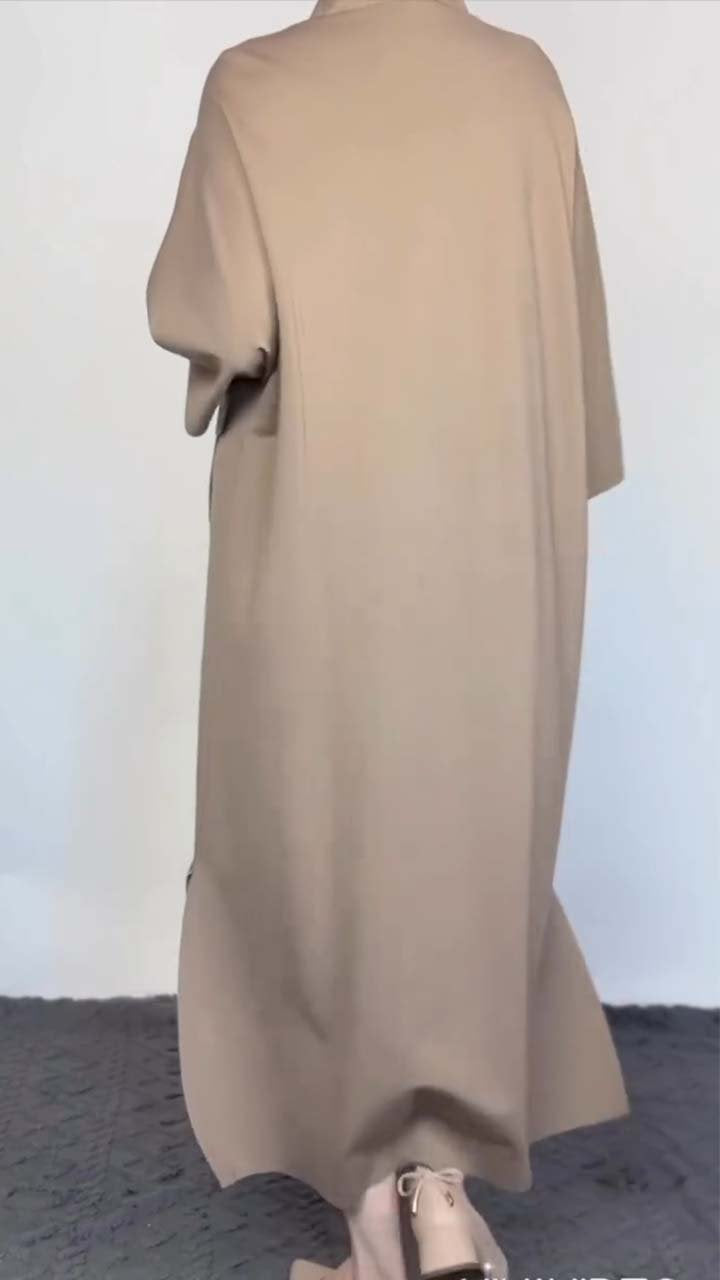 Women's Casual Solid Color Casual Long Sleeve Dress