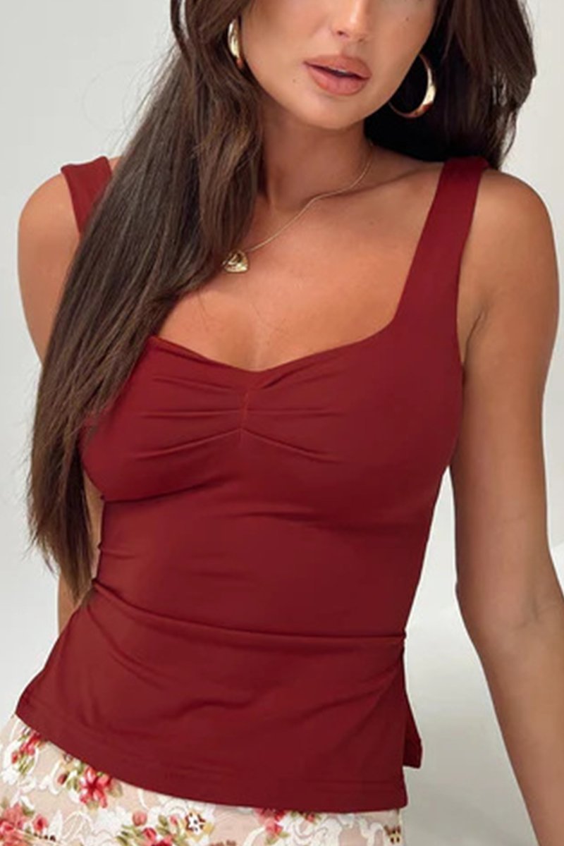 Women's Casual Sleeveless Backless Camisole T-shirt