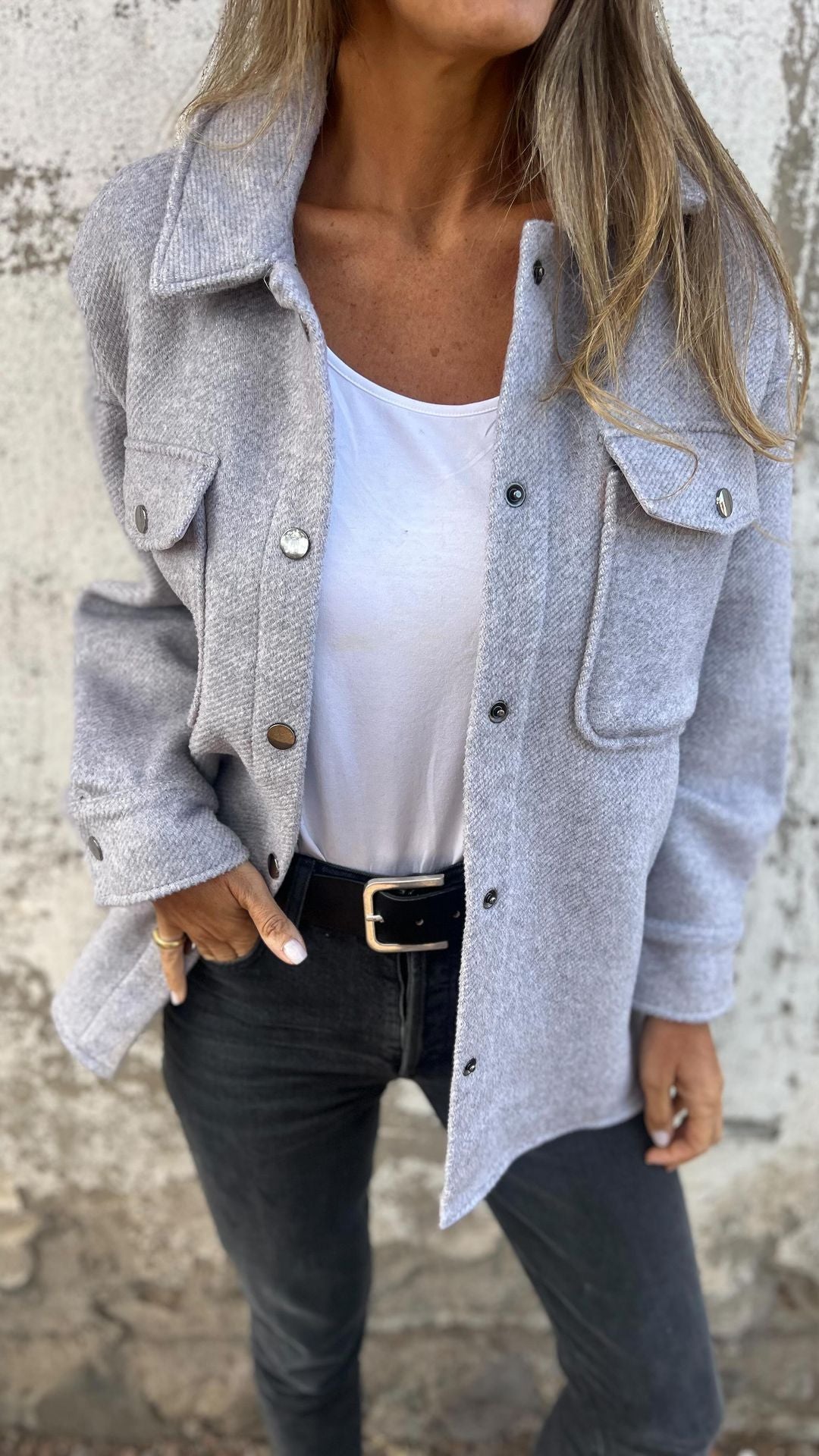 Women's Autumn Lapel Long-sleeved Casual Jacket