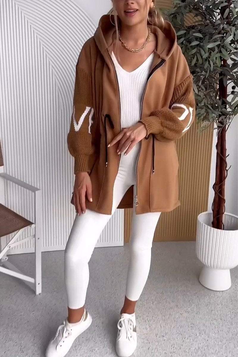 Women's Casual Hooded Short Jacket