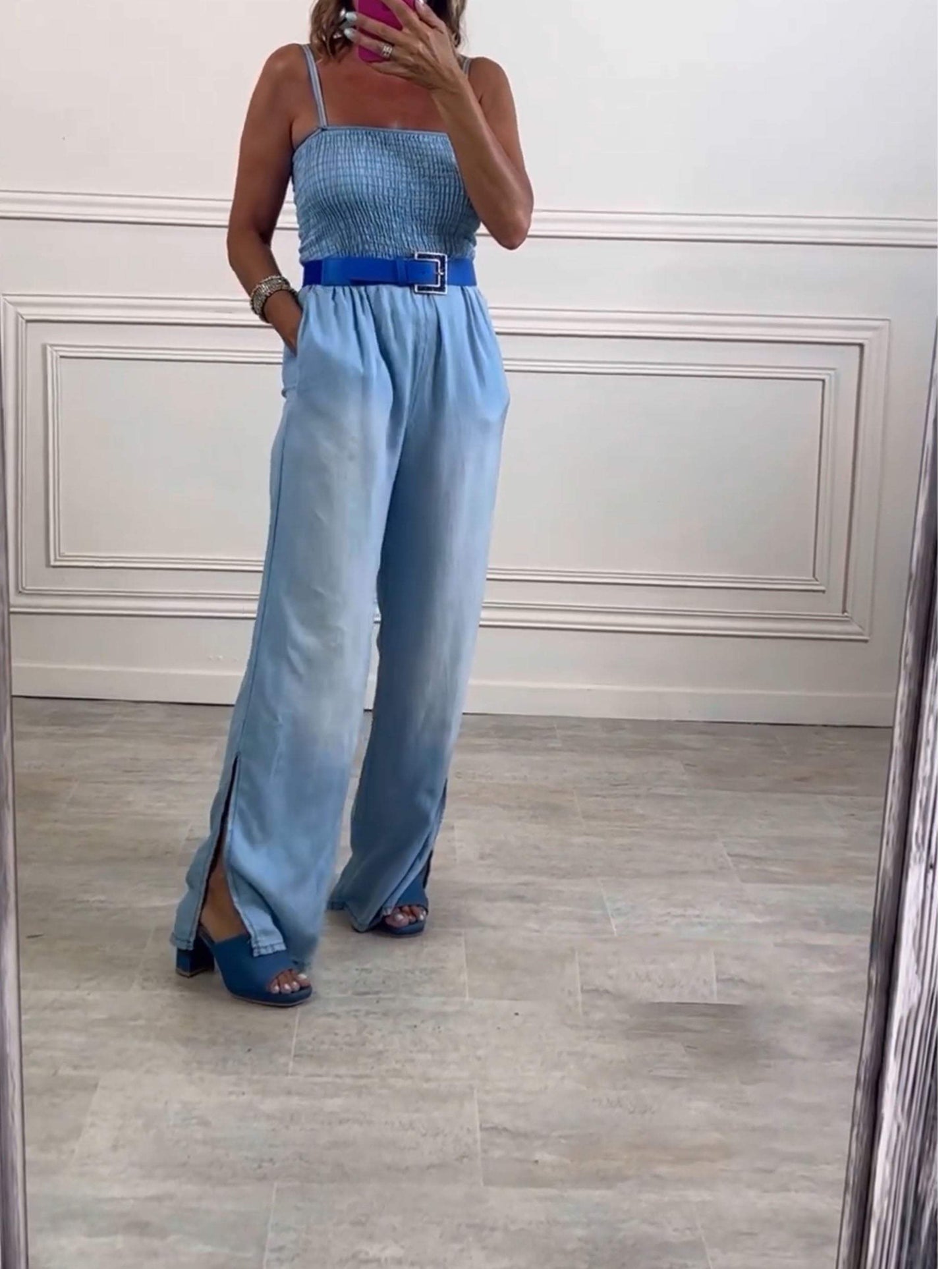 Denim Gradient Jumpsuit