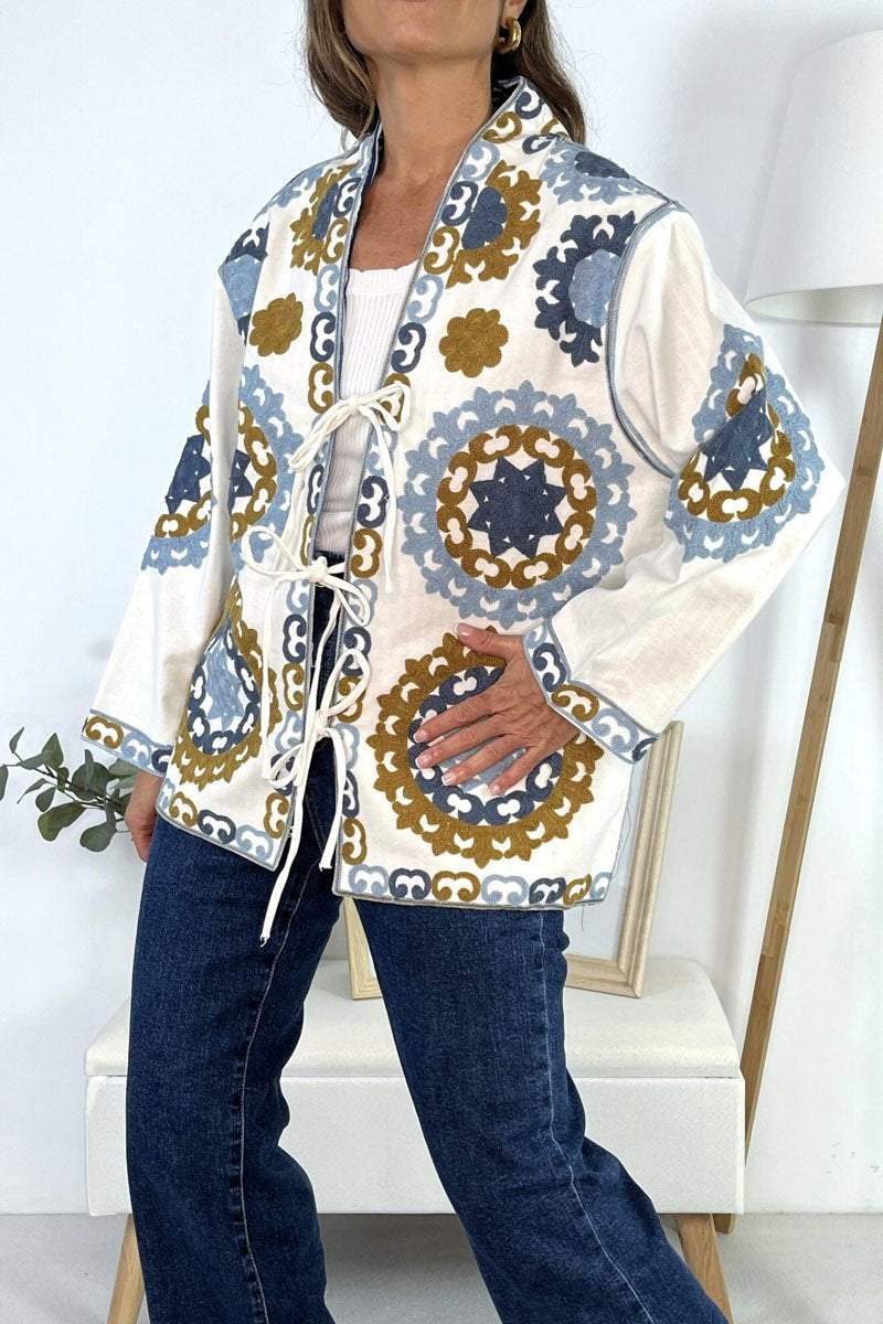 Women's Casual Bohemia Print Cardigans