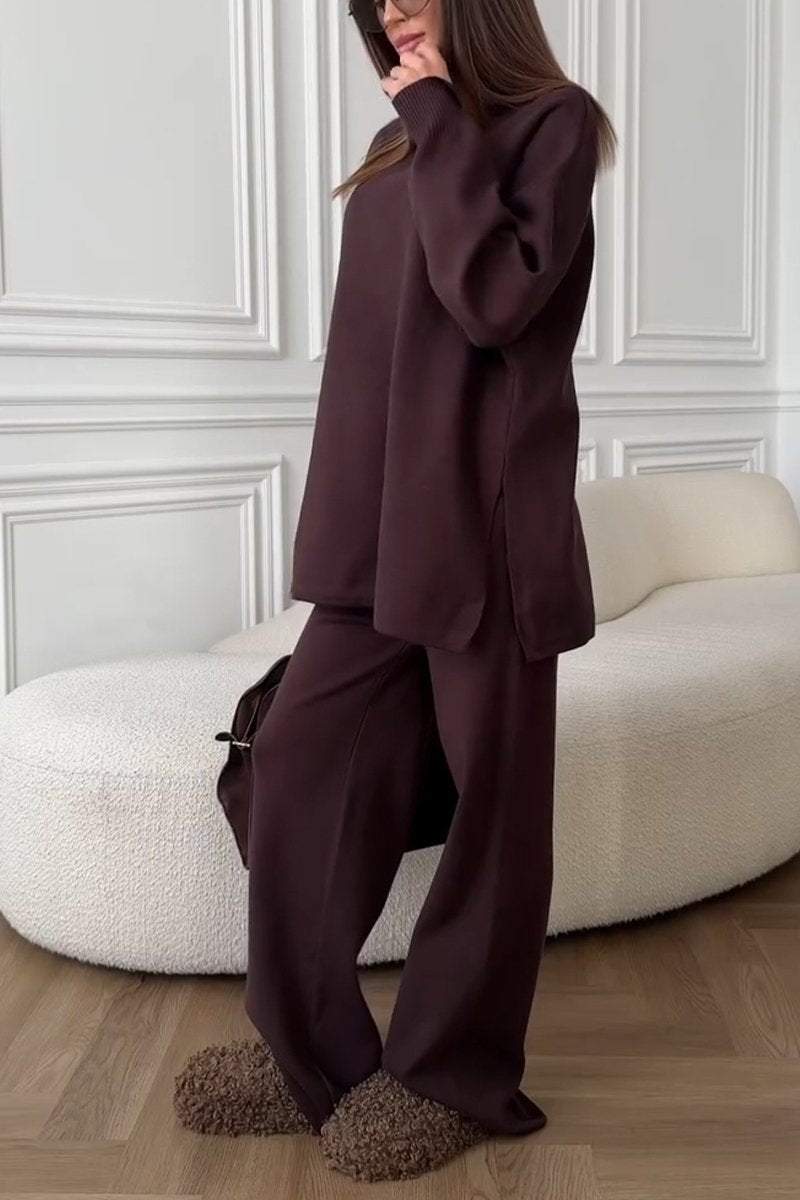 Women's Casual Long Sleeve Two Piece Suit