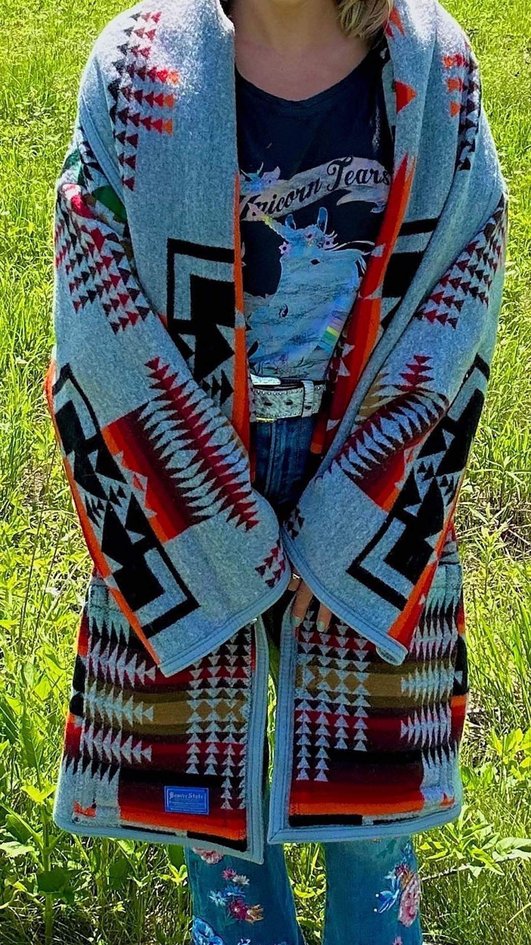 Women's Casual Western Print Jacket