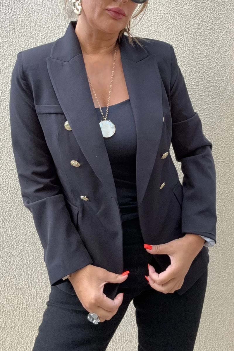 Women's Fashion Double Breasted Blazer