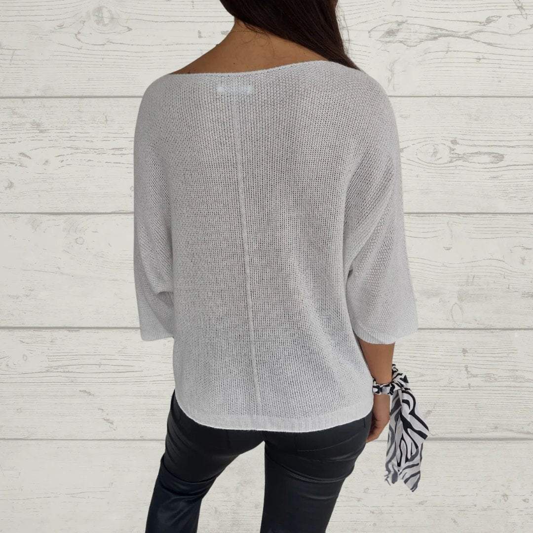 Women's V-neck Long-sleeved Casual Top