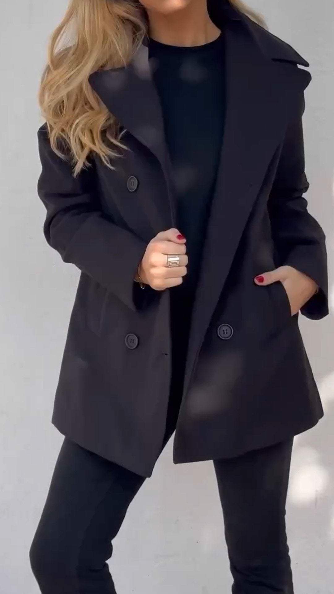 Women's Casual High-end Textured Warm Coat