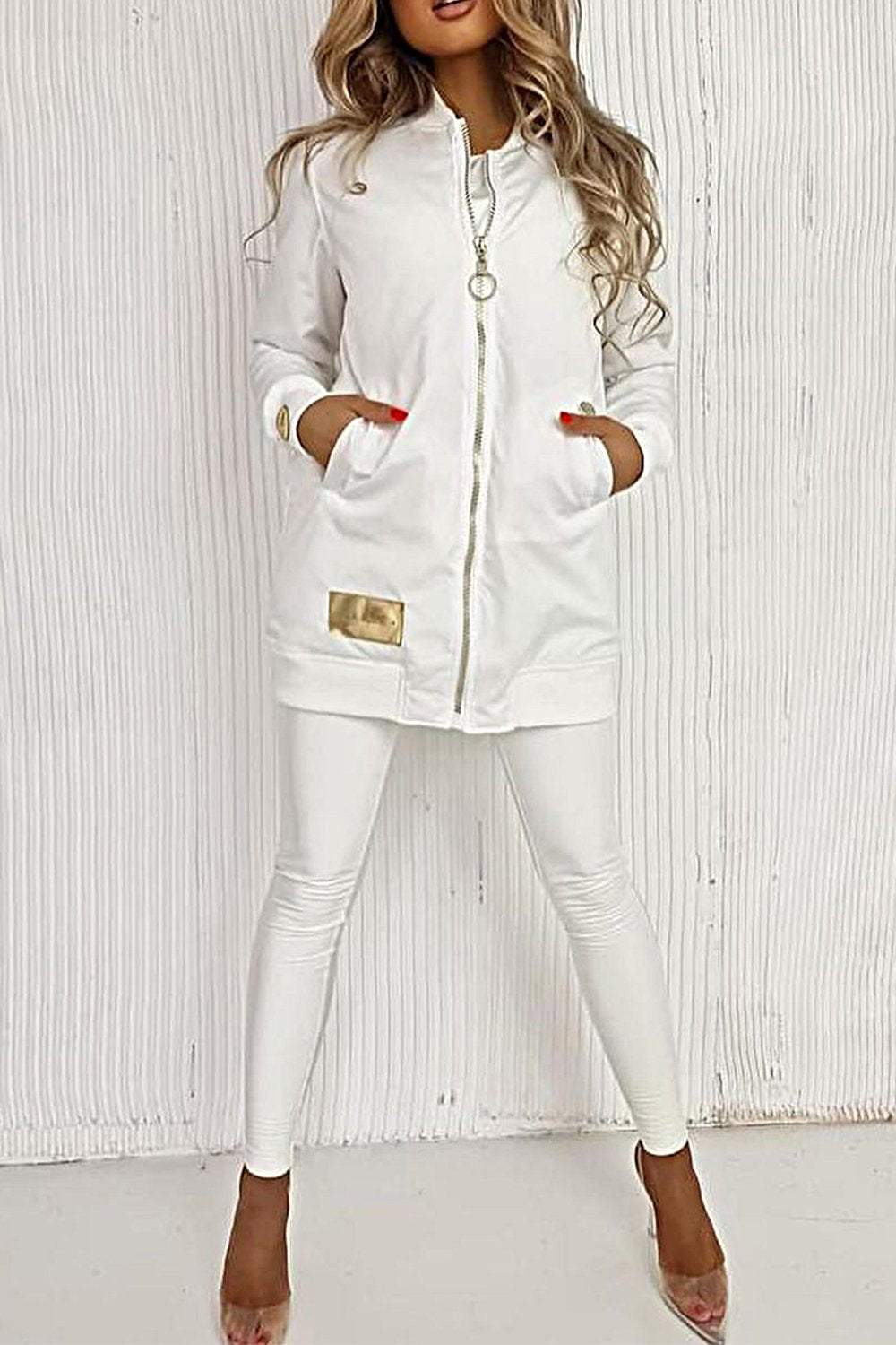 Women's Jacket & Stretch Pants Two-piece Set