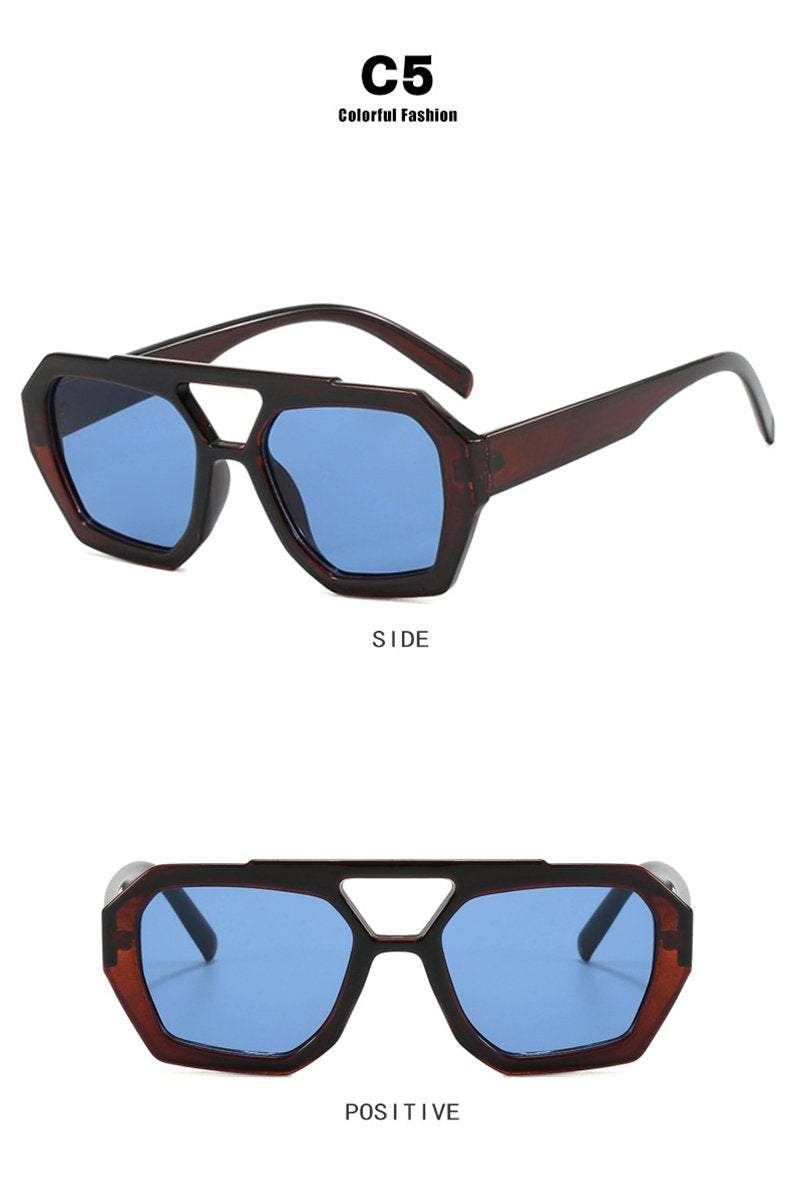 Women's Retro Personalized Irregular Sunglasses