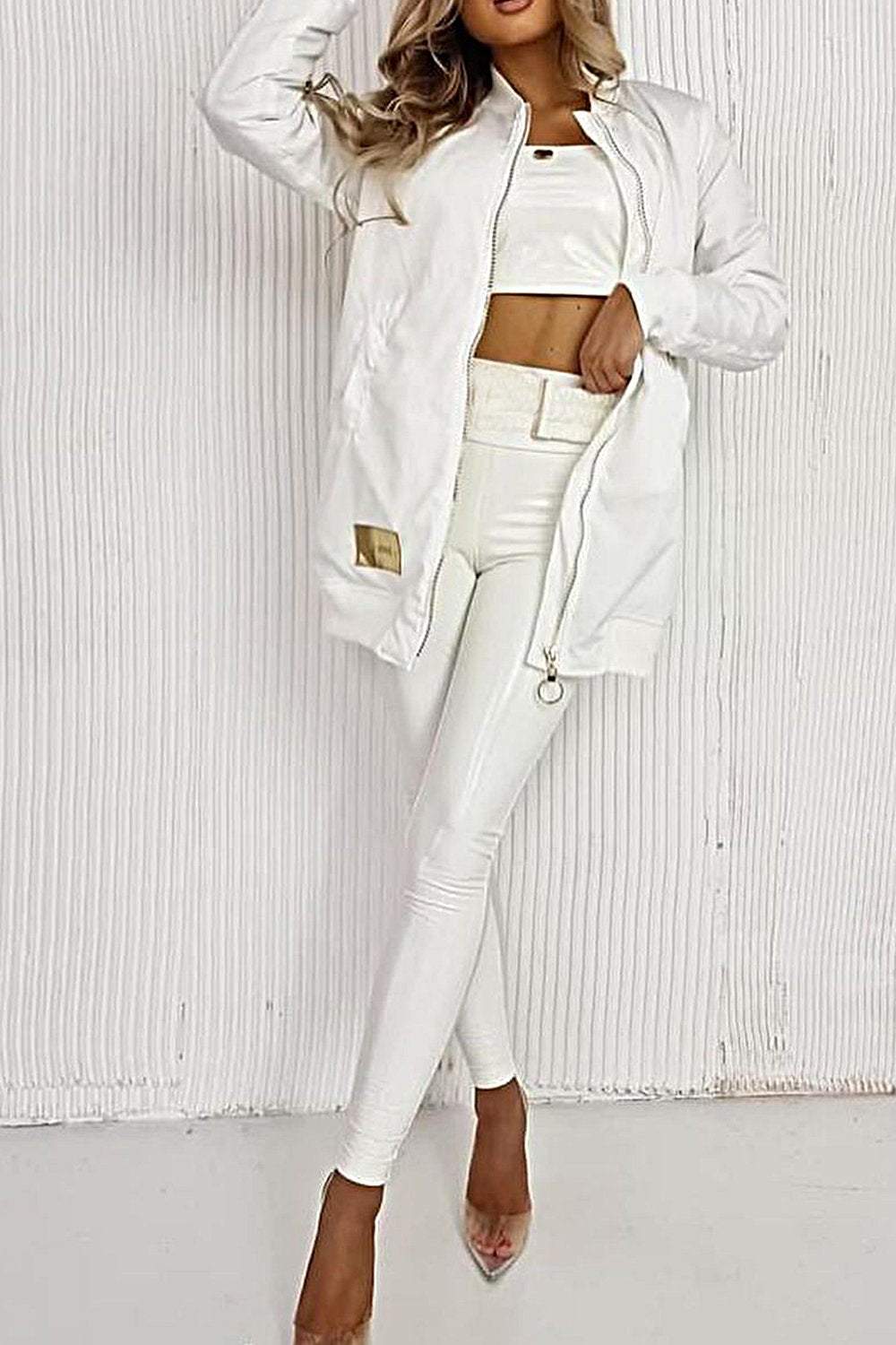 Women's Jacket & Stretch Pants Two-piece Set