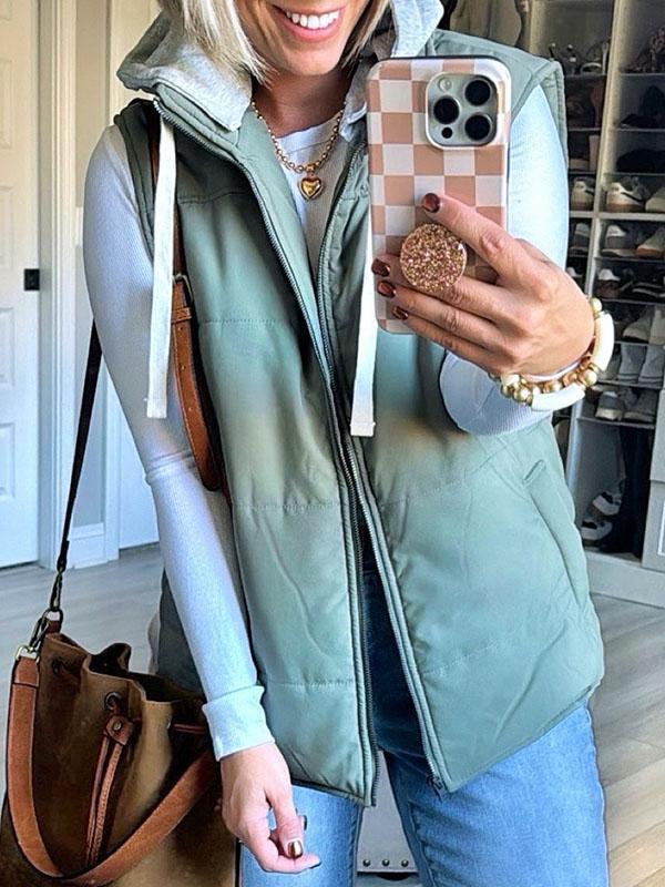 Women's Hooded Fashion Vest