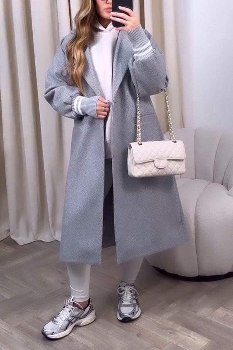 Women's Casual Lapel Long Trench Coat