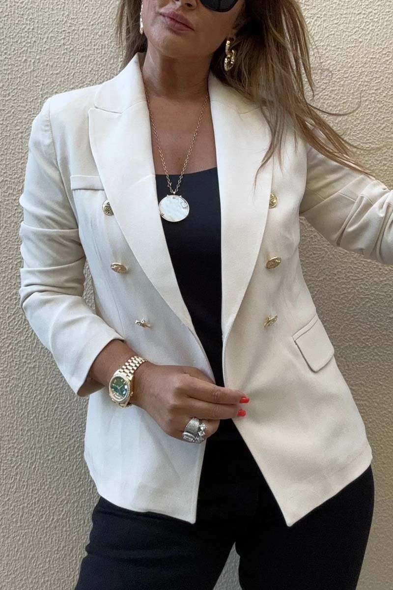 Women's Fashion Double Breasted Blazer