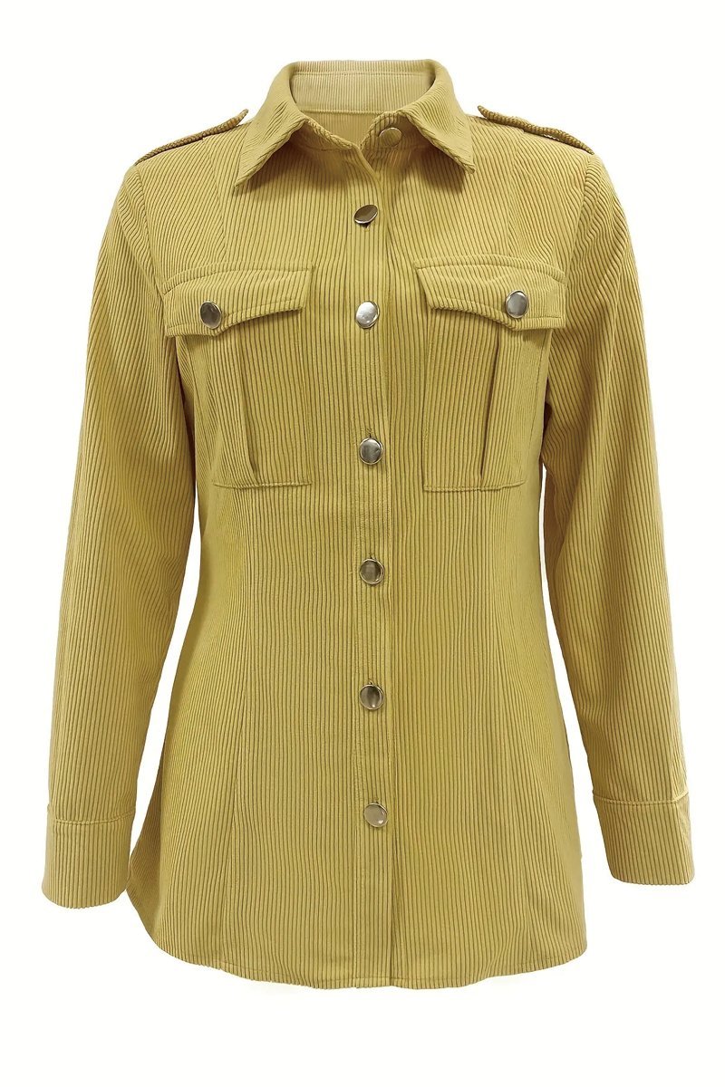 Women's Solid Corduroy Jacket