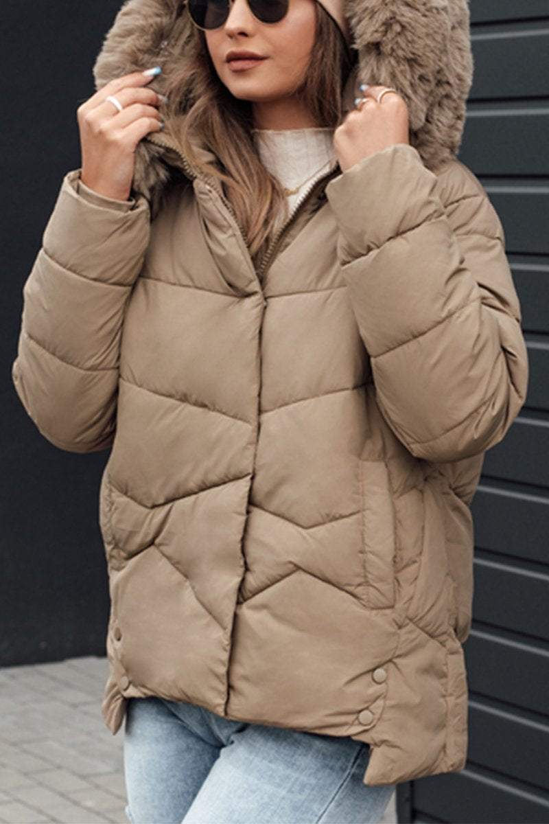 Women's Casual Hooded Thick Coat