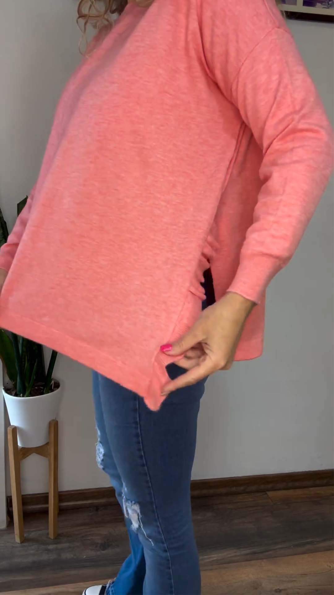 Women's Casual Solid Long Sleeve Top