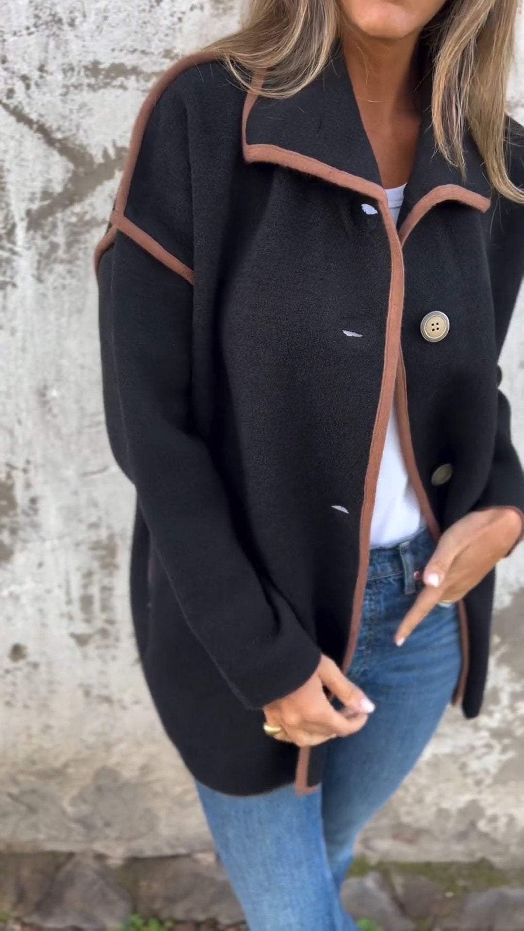 Women's Lapel Long Sleeve Autumn Jacket