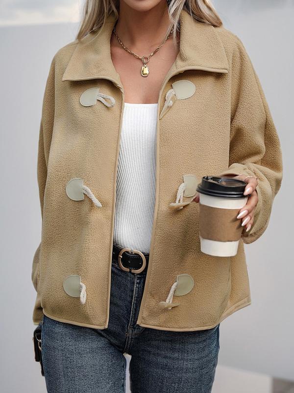 Women's Casual Lapel Fleece Jacket