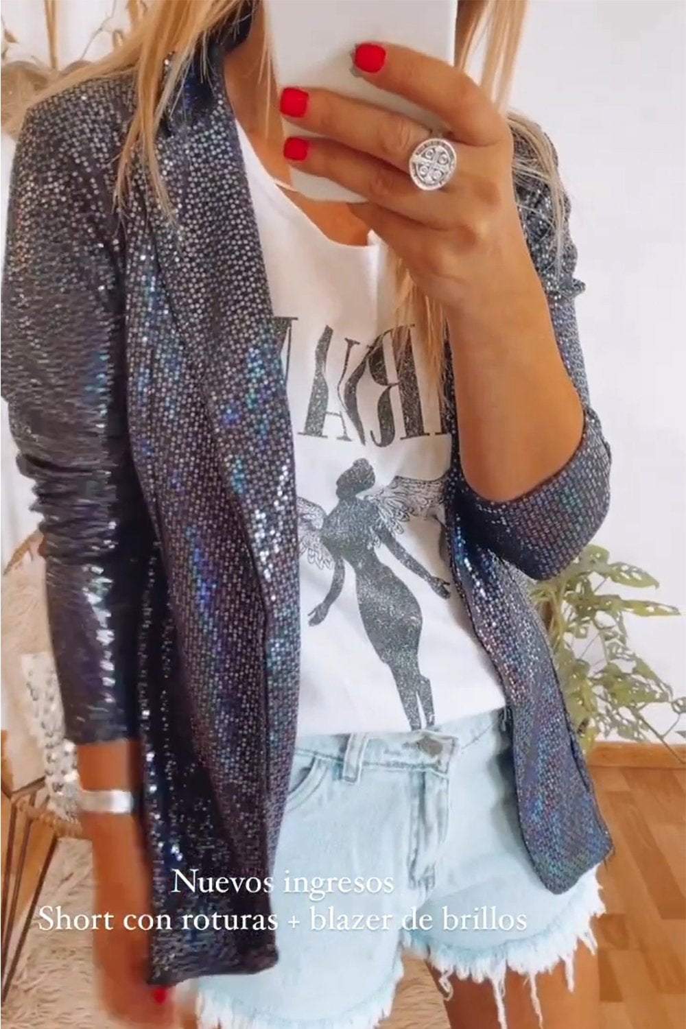 Women's Sequined Cardigan Jacket