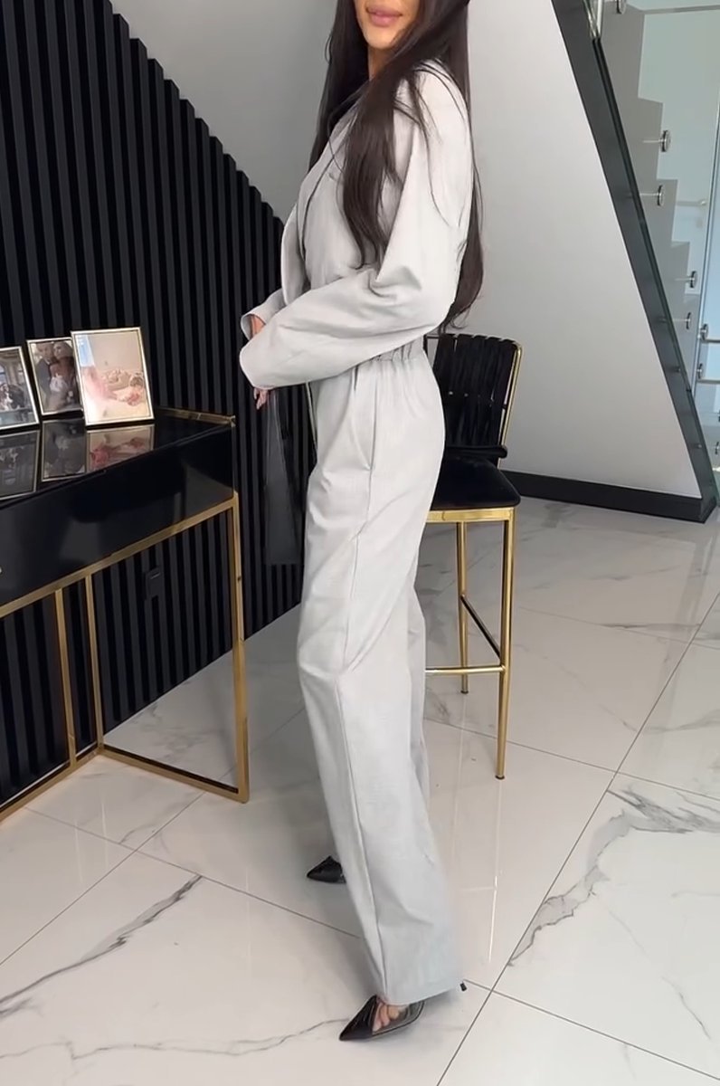 Women's Fashion Lapel Suit Jumpsuit