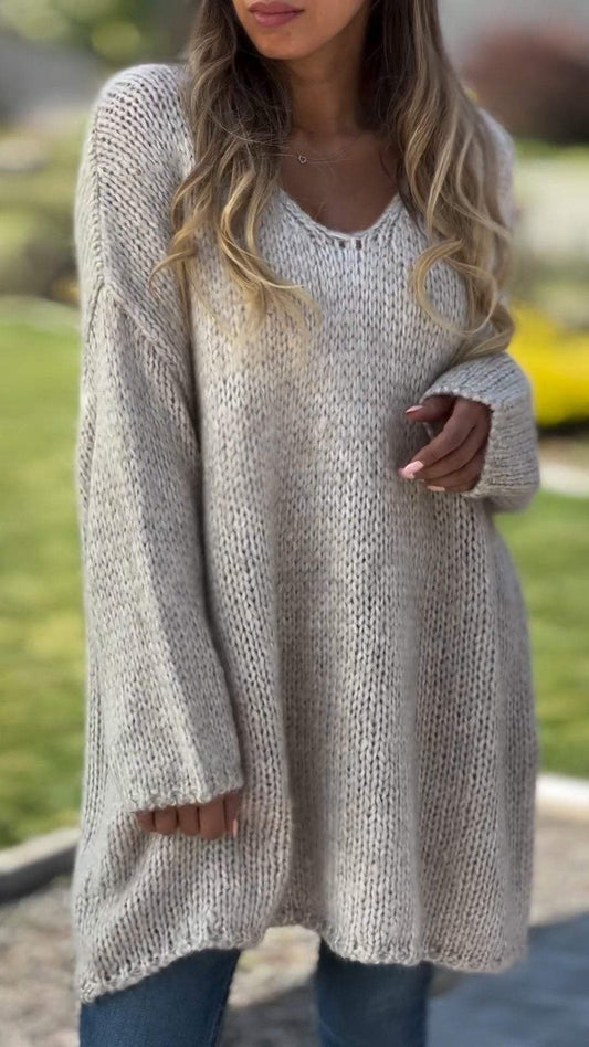 Women's Casual Knitted Pullover Top